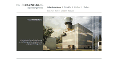 Desktop Screenshot of halleringenieure.ch